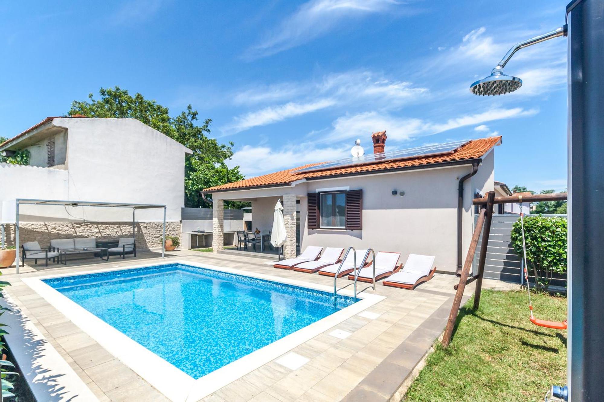 Villa Gortan - Pool House For 7 Guests Near Pula Istria - Ferienhaus Istrien Marčana 外观 照片