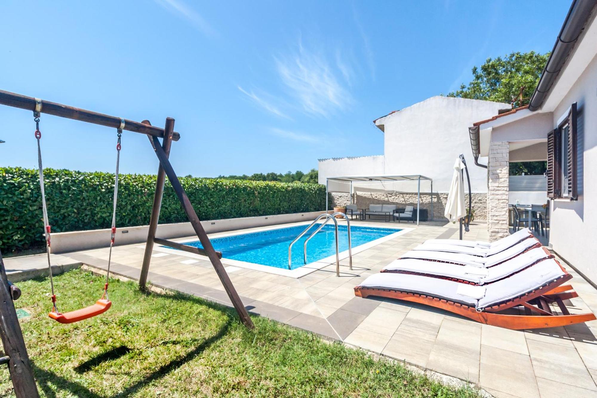 Villa Gortan - Pool House For 7 Guests Near Pula Istria - Ferienhaus Istrien Marčana 外观 照片