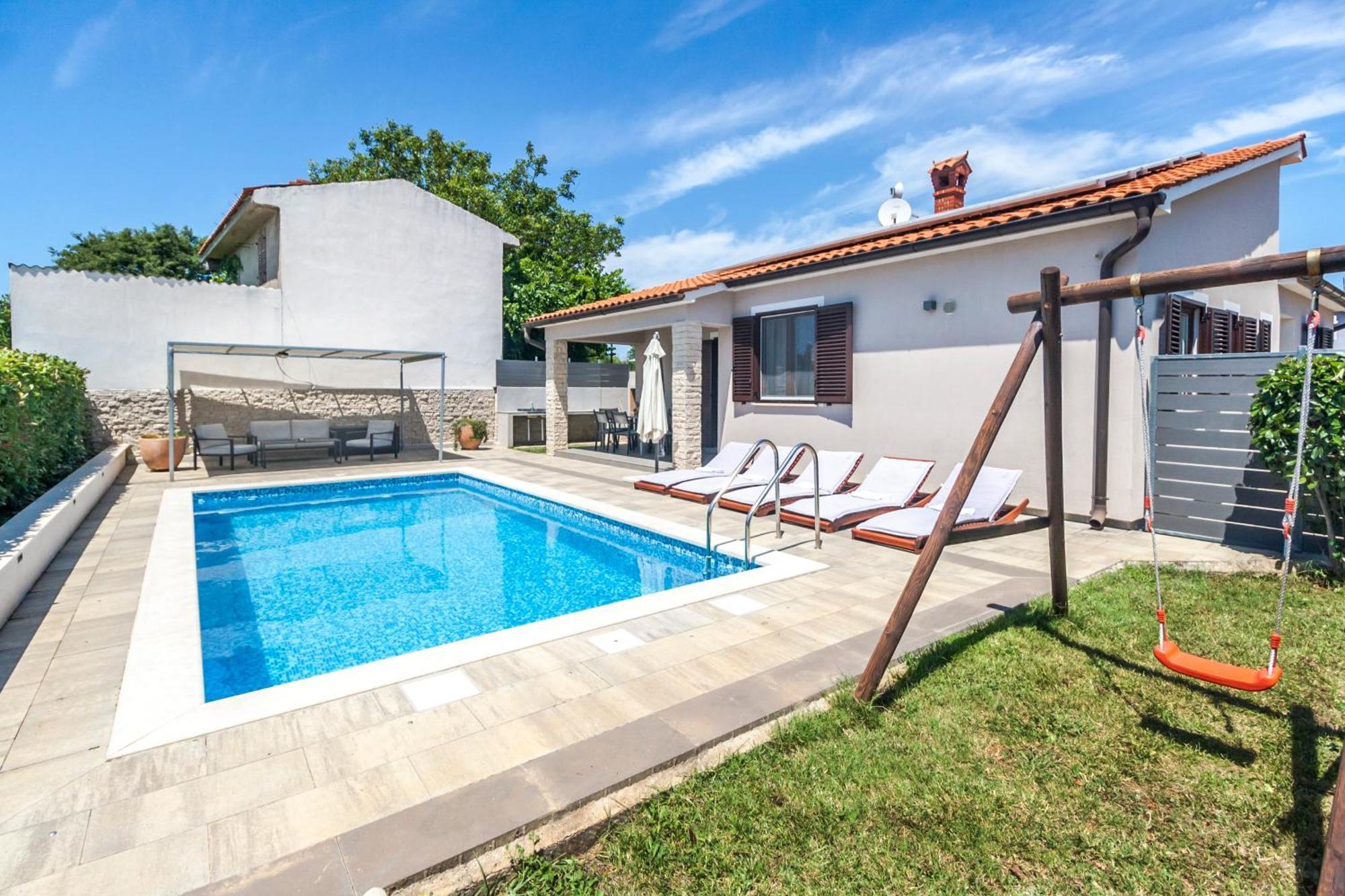 Villa Gortan - Pool House For 7 Guests Near Pula Istria - Ferienhaus Istrien Marčana 外观 照片